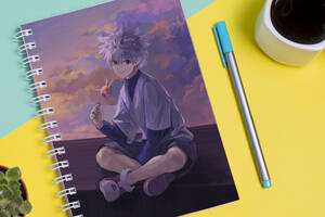 Скетчбук Sketchbook блокнот для рисования с принтом Киллуа Золдык-Killua Zoldyck 3 А3 Кавун 48