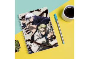 Скетчбук Sketchbook блокнот для рисования с принтом Магическая битва-Jujutsu Kaisen А3 Кавун 48