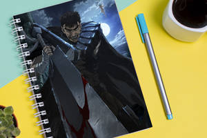 Скетчбук Sketchbook блокнот для рисования с принтом Сериал Берсерк Kenpuu Denki Berserk А3 Кавун 48