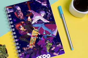 Скетчбук Sketchbook блокнот для рисования с принтом Скейт Бесконечность SK8 the Infinity А3 Кавун 48