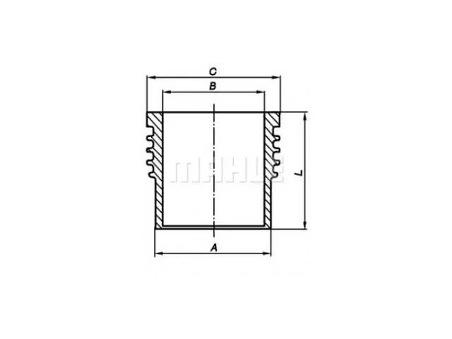 MAHLE Гильза поршневая Fiat Ducato/Iveco Daily 2.8D/TD 95-07 (d=94.40 mm) (007 WV 56 00)