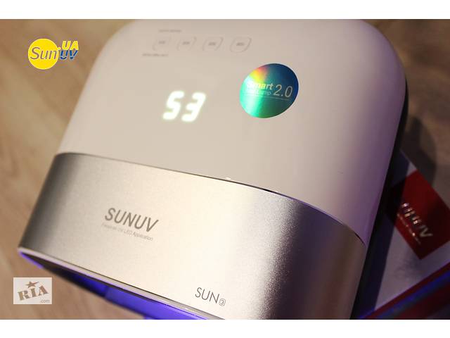 SUNUV Sun3 48Вт Smart nail lamp 2.0 гибридная уф лампа лед сушки ногтей UV LED lamp 48W 365 - 405 Sunuv3