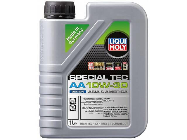 Масло моторное полусинтетическое 1л 10W-30 Special TEC AA Benzin LIQUI MOLY, BYD Амулет