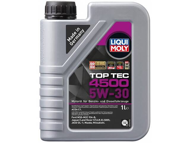 Масло моторное синтетическое 1л 5W-30 Top TEC 4500 LIQUI MOLY, BYD Амулет