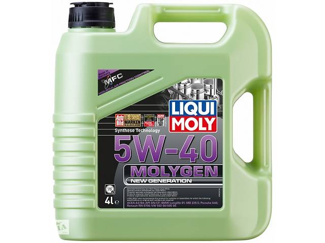 Масло моторное синтетическое 4л 5W-40 Molygen New Generation LIQUI MOLY, BYD Амулет