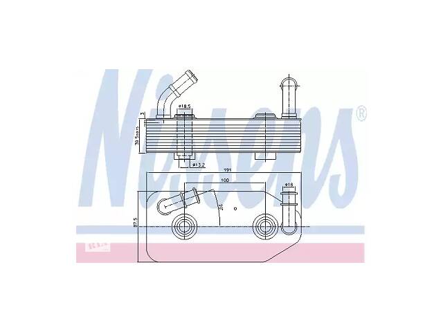 Масляный радиатор коробки передач AR117863 на SEAT TOLEDO 1996-1999