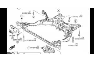 Mazda cx9 16-23р. Підрамник