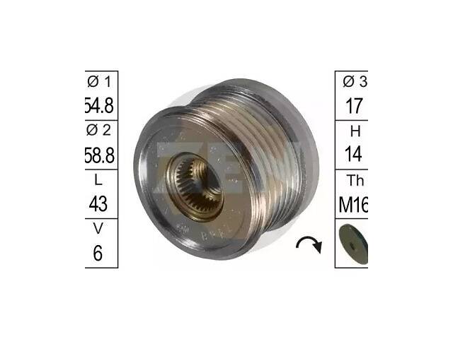 Механизм свободного хода TD1089495 на RENAULT MEGANE Scenic (JA0/1_) 1996-2001