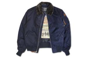 Бомбер Top Gun B-15 Men& # 039; s Heavy Duty Vintage Flight Bomber Jacket (синій)