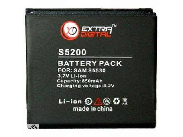 Аккумуляторная батарея EXTRADIGITAL Samsung GT-S5200 (850 mAh) (DV00DV6129)