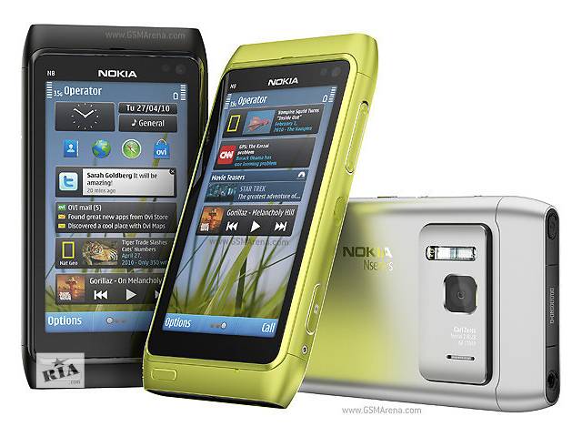Смартфон, мобильный телефон Nokia N8 dual sim, китайский нокиа 2 сим, дуос, копия White