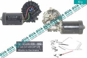 Моторчик переднего стеклоочистителя ( электродвигатель дворников ) 0390241420CDP Mercedes / МЕРСЕДЕС CLK-CLASS 1997-2...