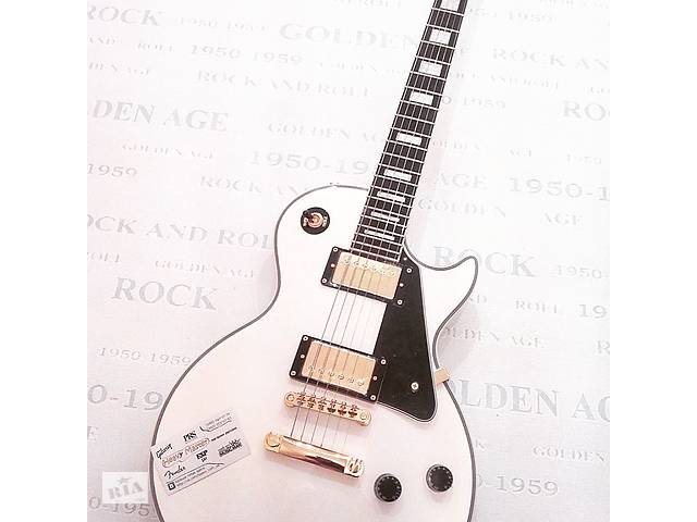 Электрогитара Gibson Les Paul Custom White Alpine China