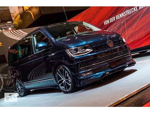 Накладка на передний бампер ABT Original (под покраску) Volkswagen T6 2015↗, 2019↗ гг. TSR Тюнинг переднего