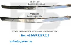 Накладка решетки радиатора RENAULT LOGAN 04-08 SDN