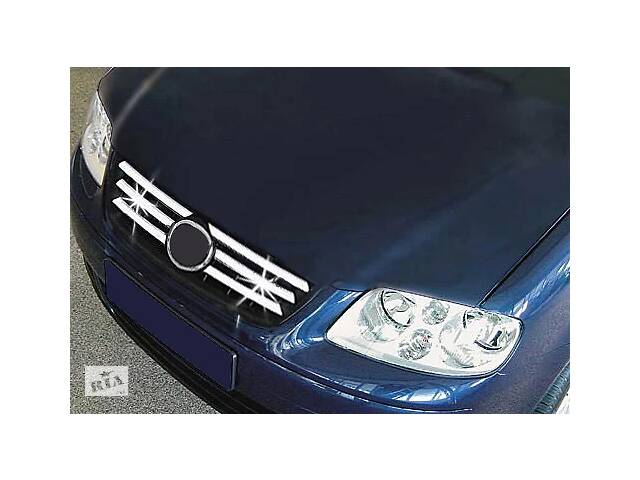 Накладки на решетку (нерж) 2006-2009 для Volkswagen Polo 2001-2009 гг.