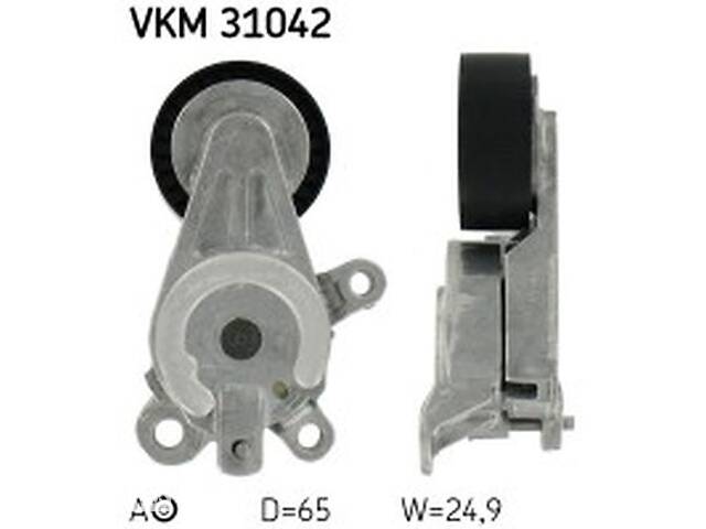 Натяжной ролик поликлинового ремня WD0165061 на Skoda Rapid 2013-2019