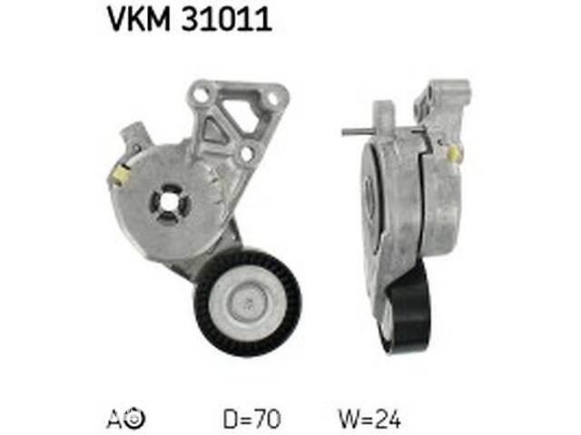 Натяжной ролик поликлинового ремня WD0165057 на Skoda Octavia A5 2005-2013