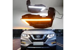 Nissan Rogue туманки дхо ниссан Рог LED-DRL с повторителем поворота