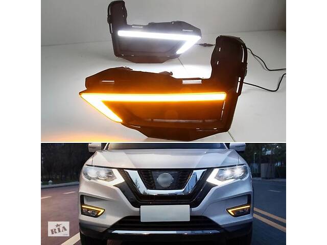 Nissan Rogue туманки дхо нісан Рог LED-DRL з повторювачем повороту