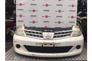 Бампер, фара, панель, радиатор, решётка, ноускат Nissan Tiida Ниссан Тиида, год 2007-2013