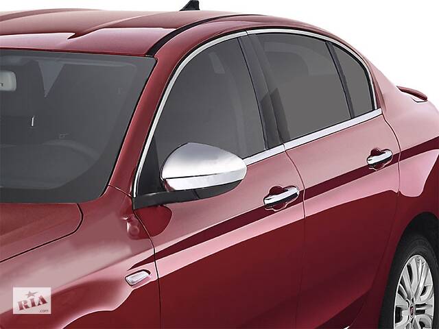 Нижние молдинги стекол хром (нерж) Sedan/HB (4 штуки) для Fiat Tipo 2016↗ гг.