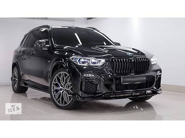 Обважування BMW X5 G05 M-Sport тюнінг спідниці стиль Paradigm (пластик, чорний глянець)