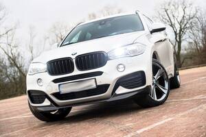 Обвіс BMW X6 F16 M-Sport тюнінг спідниці спойлер стиль M Performance (пластик, чорний глянець)