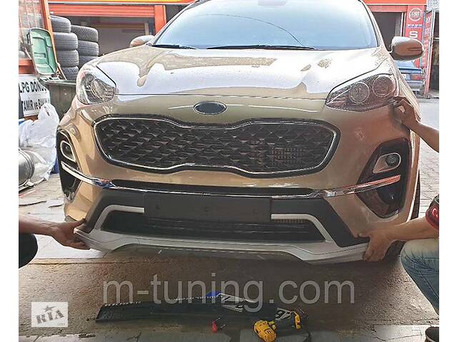 Обвес Kia Sportage 4 (19-21) тюнинг юбки на бампера