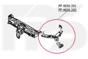 Окуляр передньої панелі лівий MITSUBISHI ASX 19-