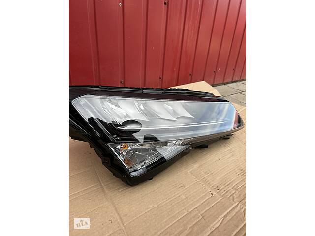 Оптика фары для Skoda SuperB III Жаль Супер б FULL LED РЕСТАЙЛИНГ 2019-2023 - Фото 2