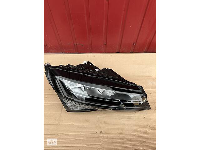 Оптика фары для Skoda SuperB III Жаль Супер б FULL LED РЕСТАЙЛИНГ 2019-2023 - Фото 5