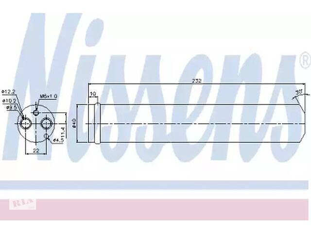 Осушитель кондиционера WD0166082 на Nissan Primera 2002-2008