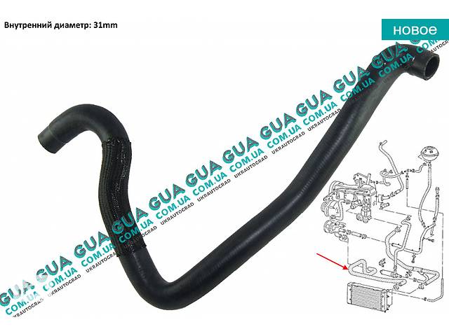 Патрубок радиатора нижний / шланг системы охлаждения ( трубка ) 1114301400 VW / ВОЛЬКС ВАГЕН TRANSPORTER IV 1990-200...