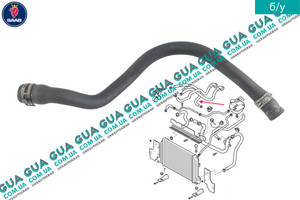 Патрубок / трубка системы охлаждения 12791916 Saab / СААБ 9-3