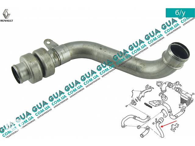 Патрубок интеркулера от турбины к радиатору 8200185556A Renault / РЕНО SCENIC II / СЦЭНИК 2, Renault / РЕНО MEGANE II...