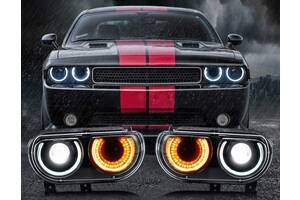 Передние фары Dodge Challenger (08-14) тюнинг Led оптика