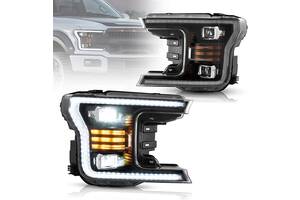 Передние фары Ford F150 (17-20) тюнинг Full led оптика (V2)