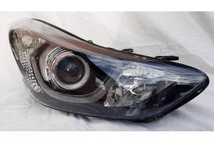 Передние фары Hyundai Elantra MD (10-15) тюнинг Led оптика (V3) линза под ксенон