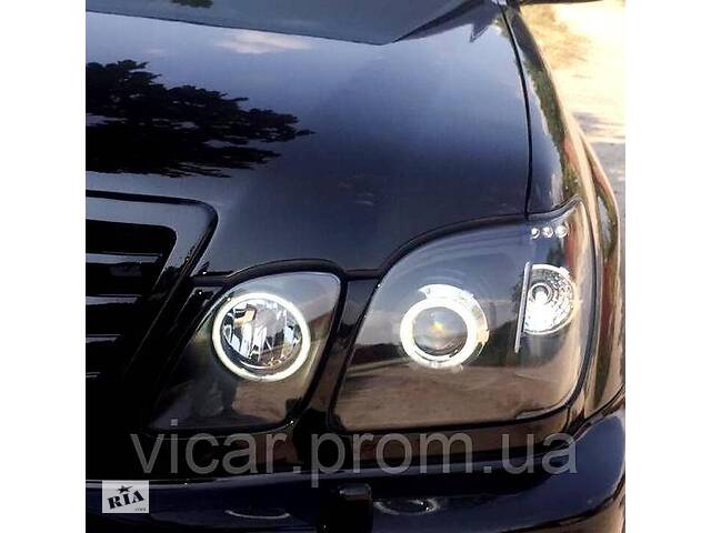 Передние фары - линза и LED Lexus LX 470 (1998-2007)