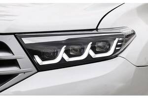 Передние фары Toyota Highlander 40 (10-13) тюнинг Full Led оптика