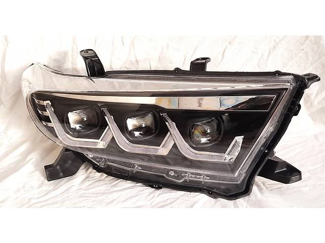Передние фары Toyota Highlander 40 (10-13) тюнинг Full Led оптика - Фото 6