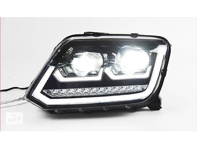 Передние фары VW Amarok тюнинг Full led оптика - Фото 5