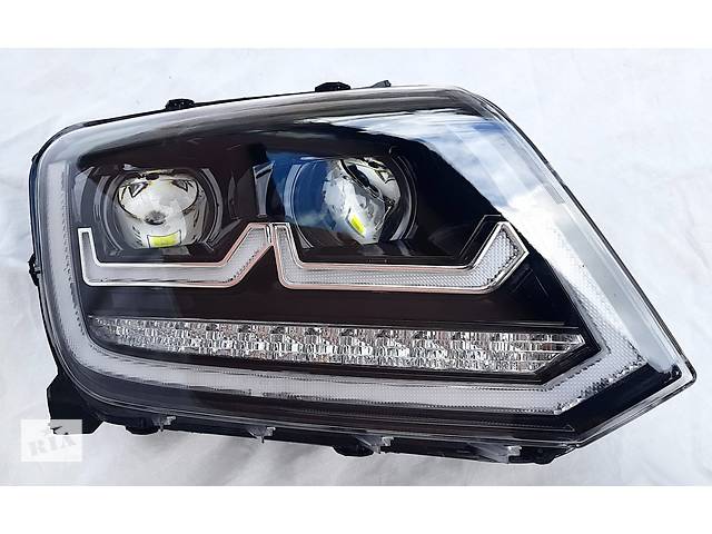 Передние фары VW Amarok тюнинг Full led оптика - Фото 9