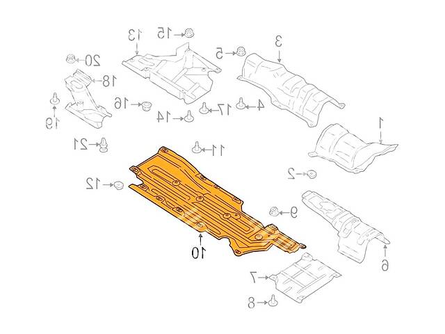 Поддон WD0055455 на FORD FUSION 2017-2019