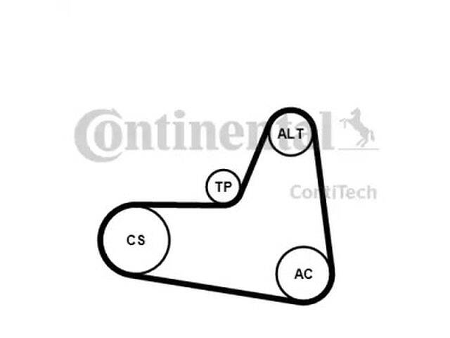 Поликлиновый ремень (комплект) WD0169124 на Skoda Octavia A5 2005-2013