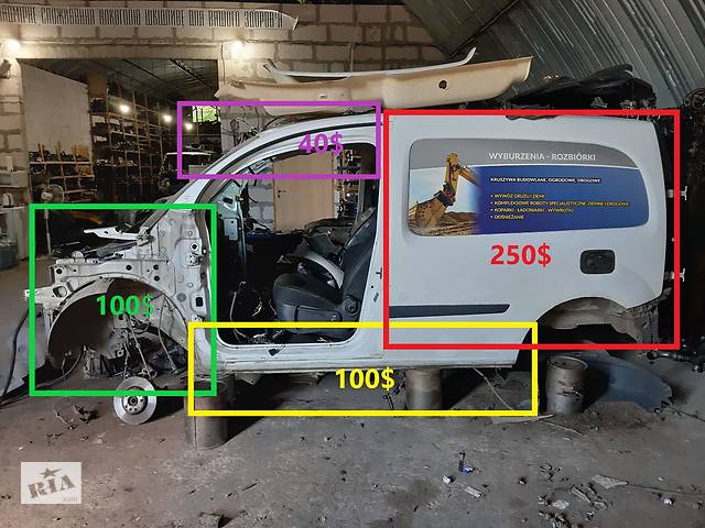 Порог левый, правый для Renault Kangoo Renault Kangoo 2008-2020 г. в.