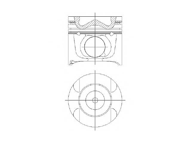 Поршень для моделей:MERCEDES-BENZ (G-CLASS,G-CLASS,C-CLASS,C-CLASS,E-CLASS,CLK,E-CLASS,CLK,CLS,M-CLASS,S-CLASS,GL-C...