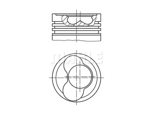 Поршень TD0121549 на VW TOUAREG (7LA, 7L6, 7L7) 2002-2010