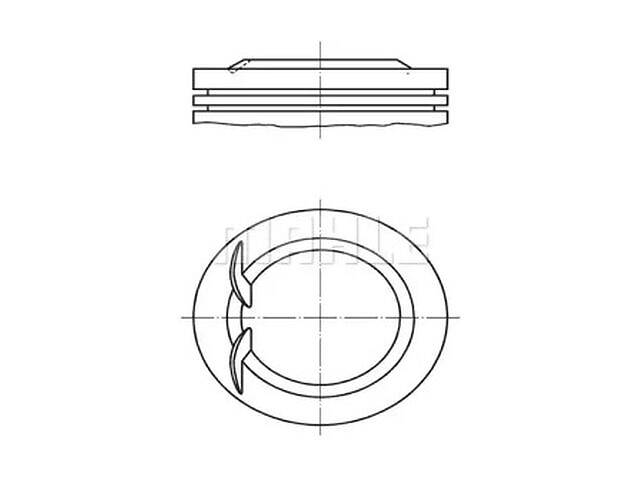 Поршень TD0121584 на VW GOLF V (1K1) 2003-2009